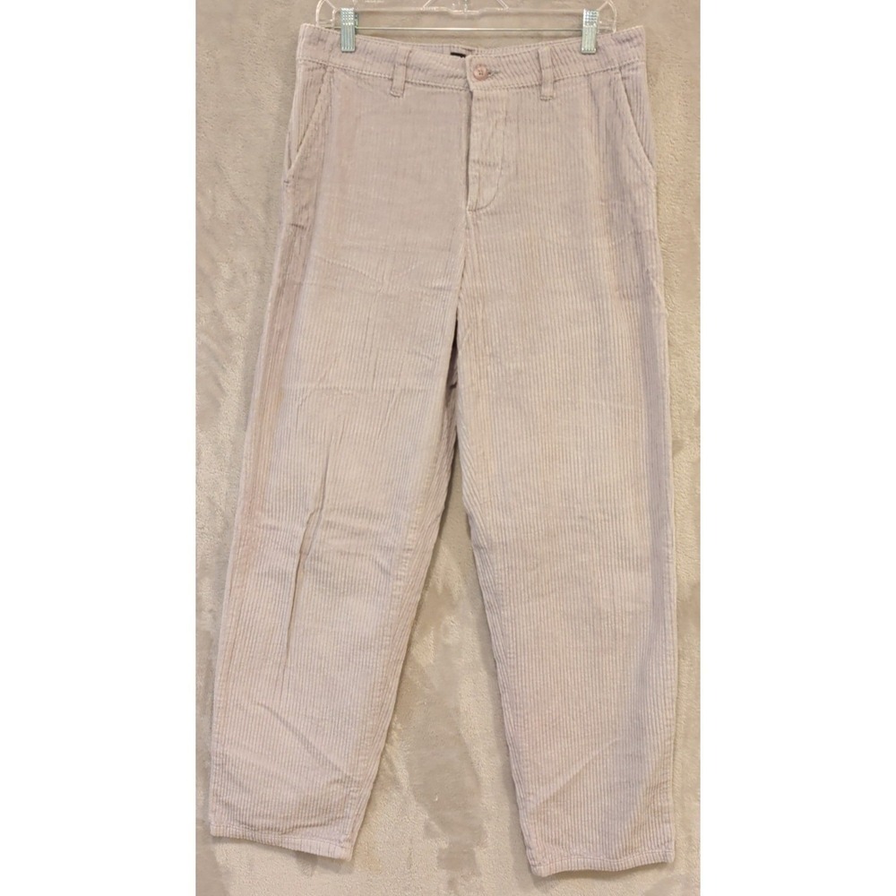 ASOS Design Corduroy Pants Beige Mens W33 L34‎ Straight Cotton Casual